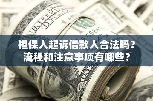 济南担保人起诉借款人合法吗？流程和注意事项有哪些？