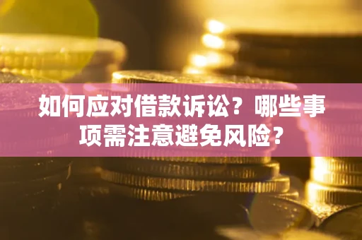 济南如何应对借款诉讼？哪些事项需注意避免风险？