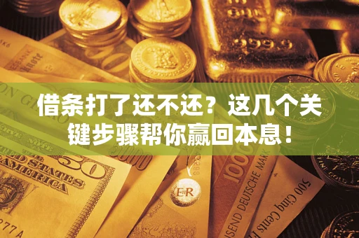 济南借条打了还不还？这几个关键步骤帮你赢回本息！