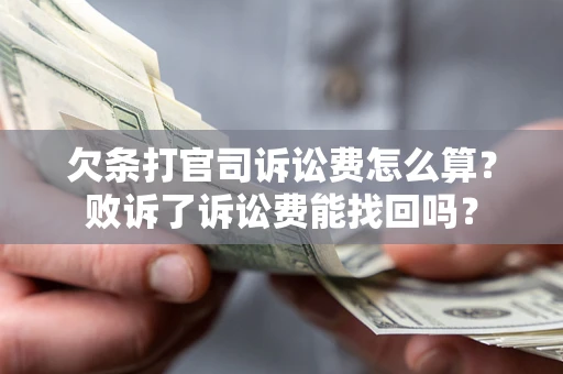 济南欠条打官司诉讼费怎么算？败诉了诉讼费能找回吗？
