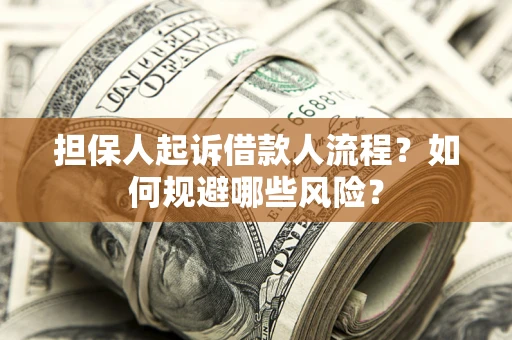 济南担保人起诉借款人流程？如何规避哪些风险？