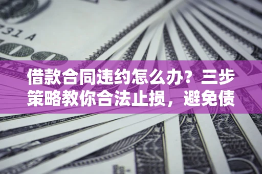 济南借款合同违约怎么办？三步策略教你合法止损，避免债务危机升级