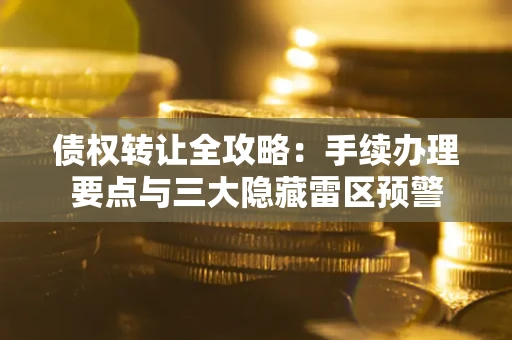 济南债权转让全攻略：手续办理要点与三大隐藏雷区预警